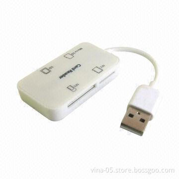46-in-1 Card Reader with (SDHC + MMC + MS + T-flash + M2), Supports Microsoft's Windows 98